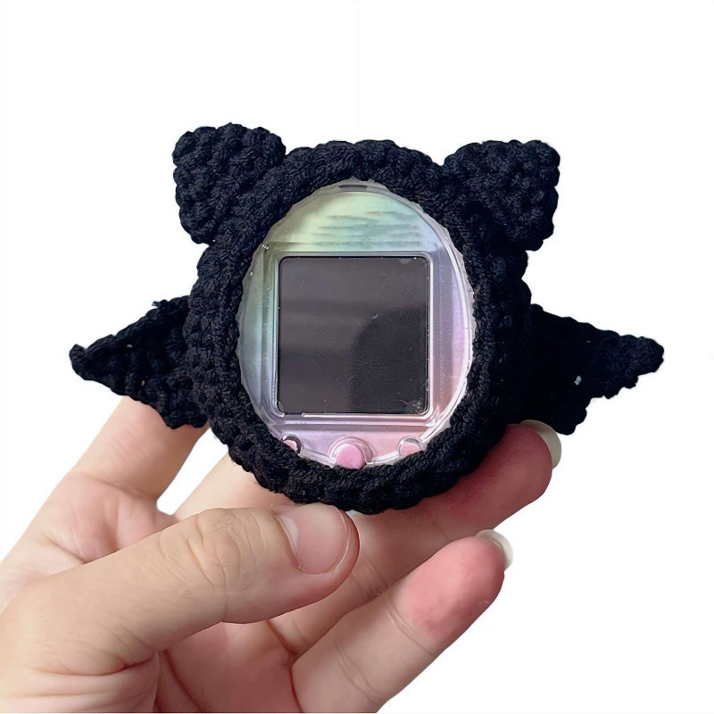 Hand-Knitted Yarn Case compatible with Tamagotchi Paradise, Crochet Protective Cover Cozy Cute Style Soft Shell for Electronic Pet Machine (Style G) - Image 1